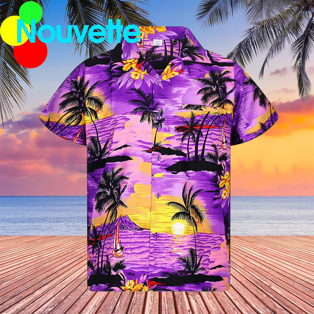 Purple Sunset Hawaiian Shirt