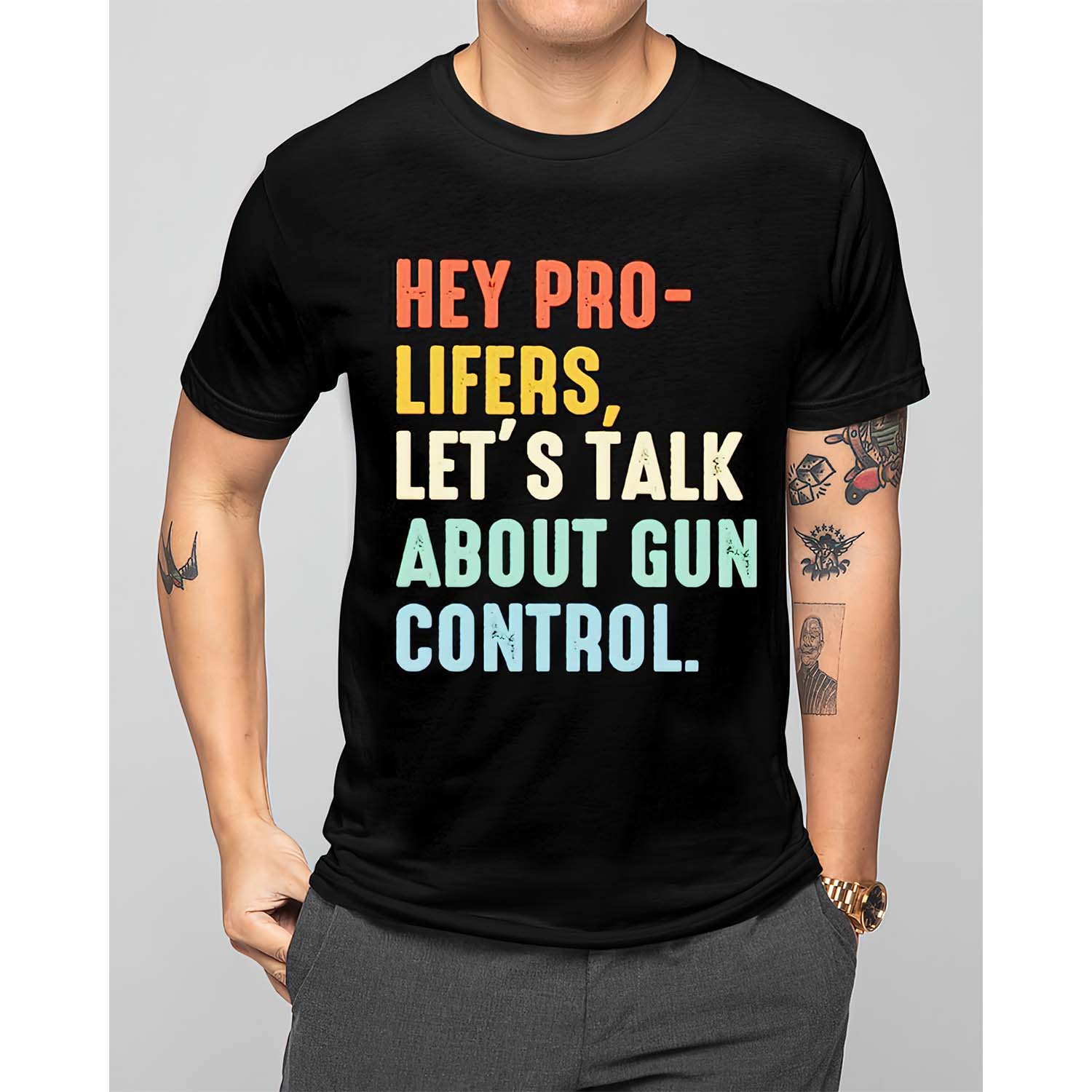 Hey Pro Lifers Let’S Talk About Gun Control Shirt Hey Pro Lifers Let’S Talk About Gun Control Shirt