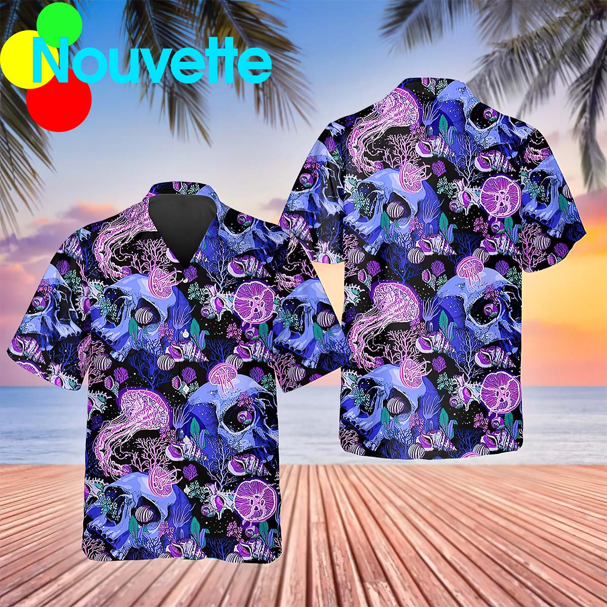 Purple Jellyfish Hawaiian Shirt Purple Jellyfish Hawaiian Shirt