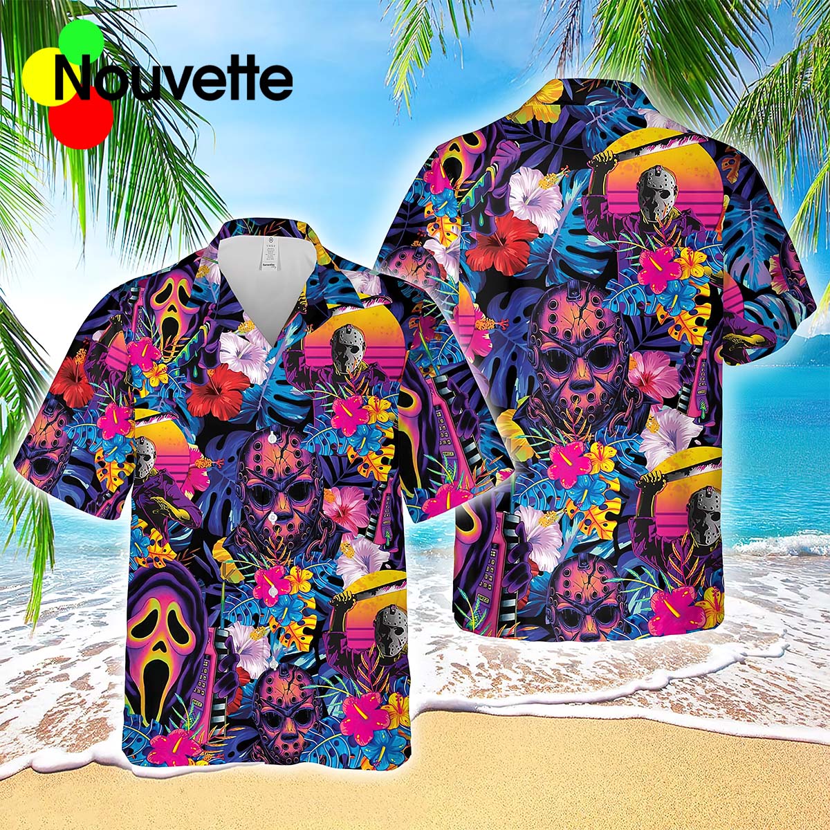 Vintage Horror Movies Hawaiian Shirt