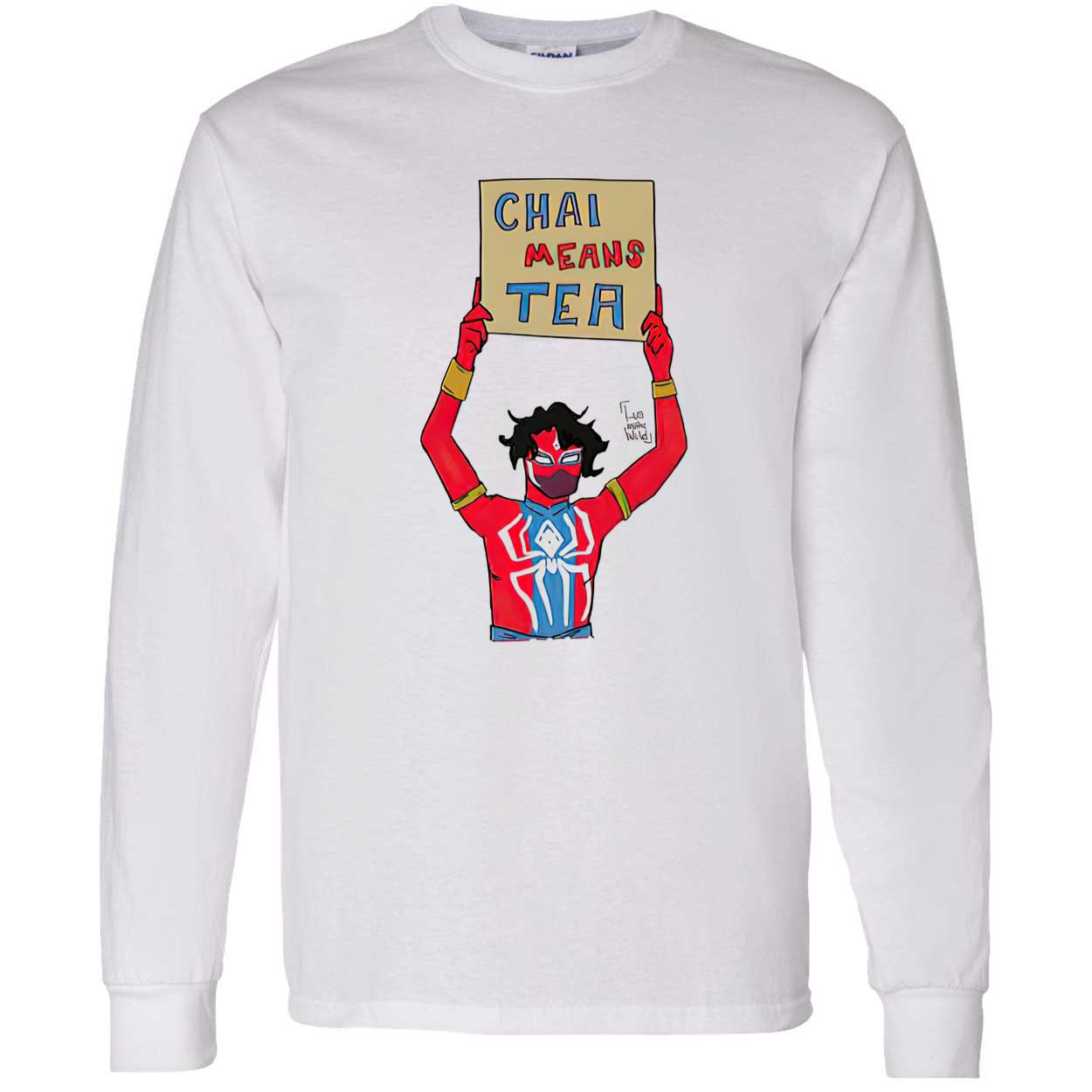 Chal Means Tea Spider Man Shirt Chal Means Tea Spider Man Shirt