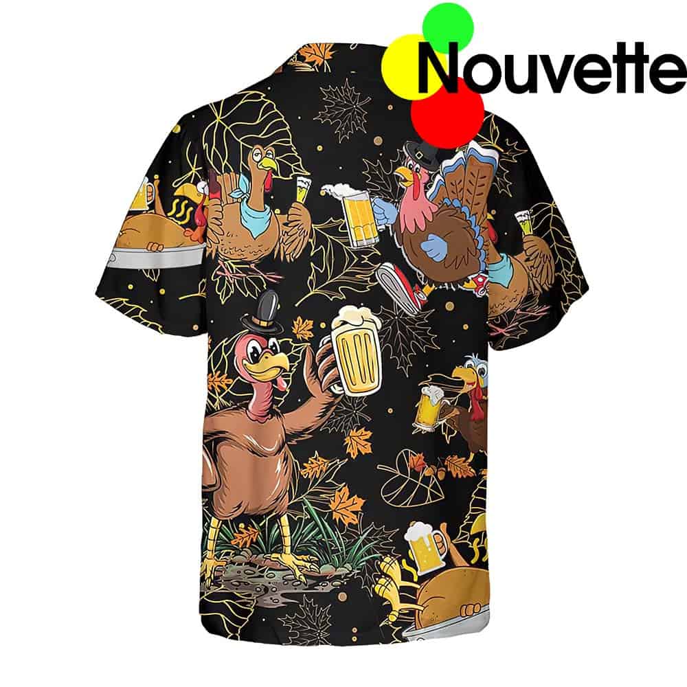Drunk Turkey Thanksgiving Hawaiian Shirt Drunk Turkey Thanksgiving Hawaiian Shirt