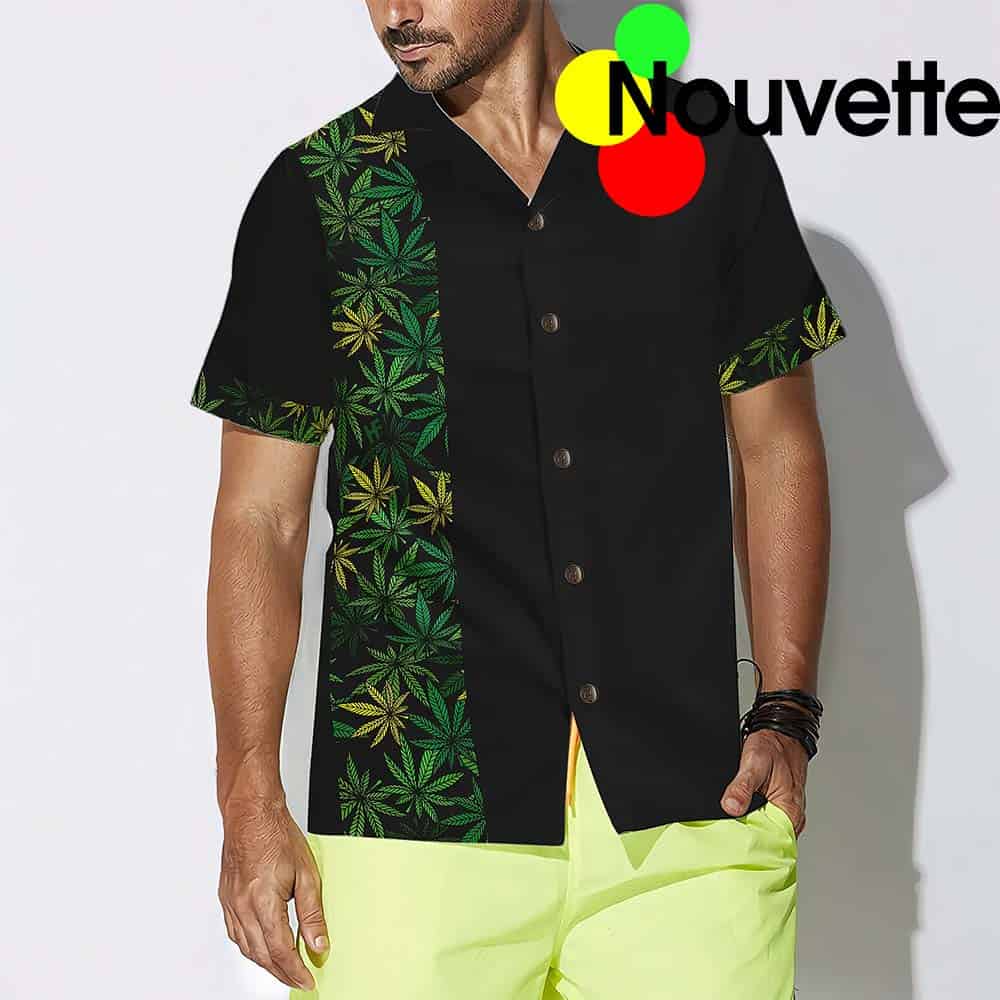 Retro Cannabis Marijuana Hawaiian Shirt