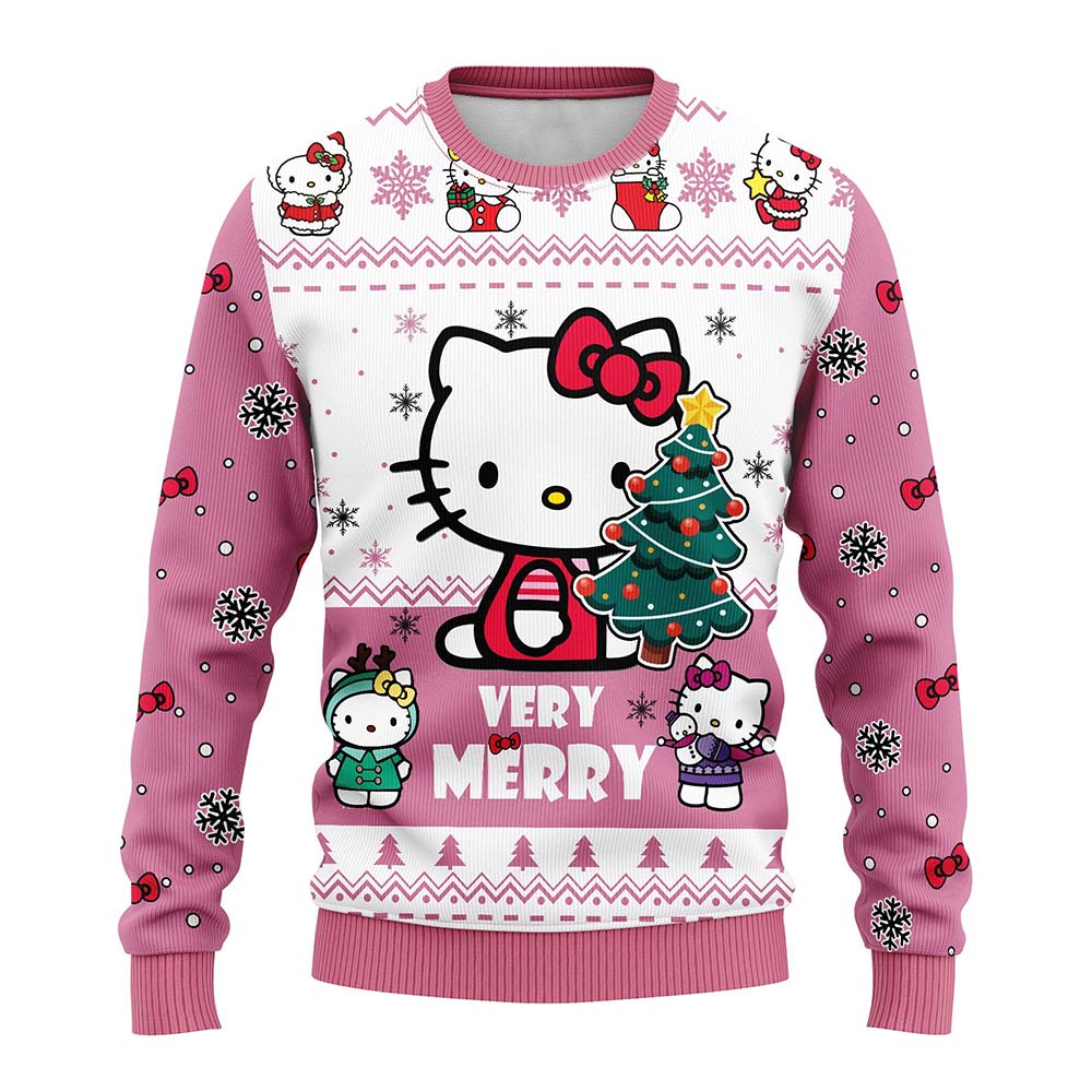 Hello K*Tty Very Merry Christmas Sweater