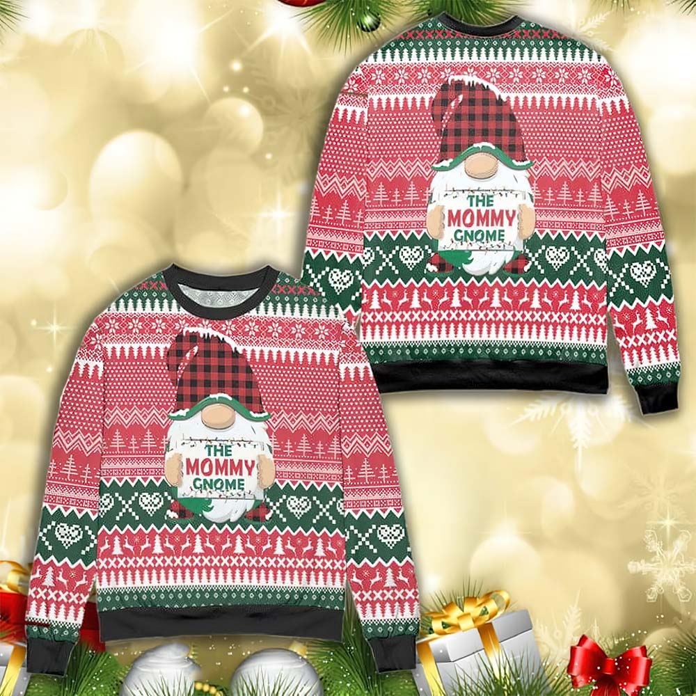 The Mommy Gnome Ugly Christmas Sweater The Mommy Gnome Ugly Christmas Sweater