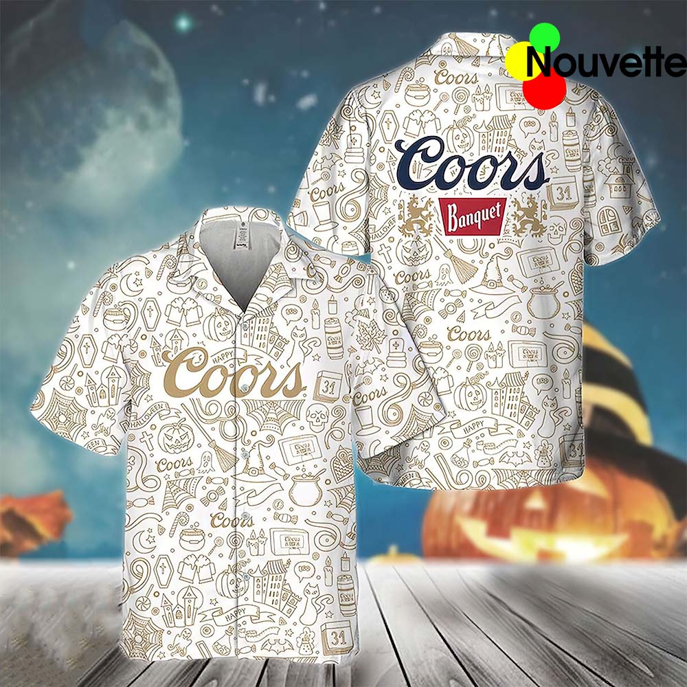 Halloween Coors Banquet Hawaiian Shirt Halloween Coors Banquet Hawaiian Shirt