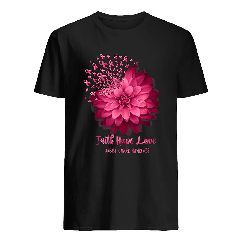 Faith Hope Love Breast Cancer Awareness Shirt