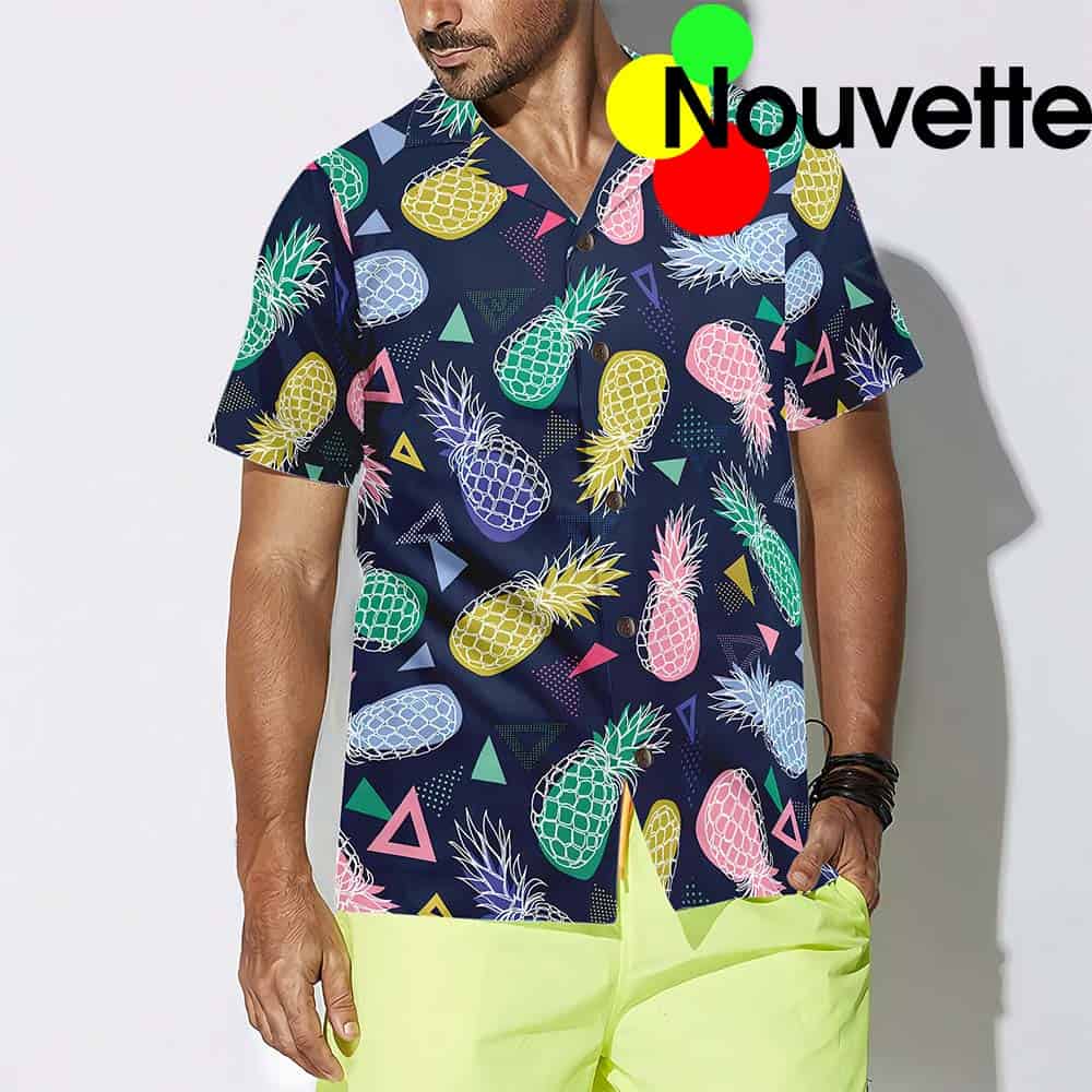 Pineapple Fruits In Memphis Hawaiian Shirt Pineapple Fruits In Memphis Hawaiian Shirt