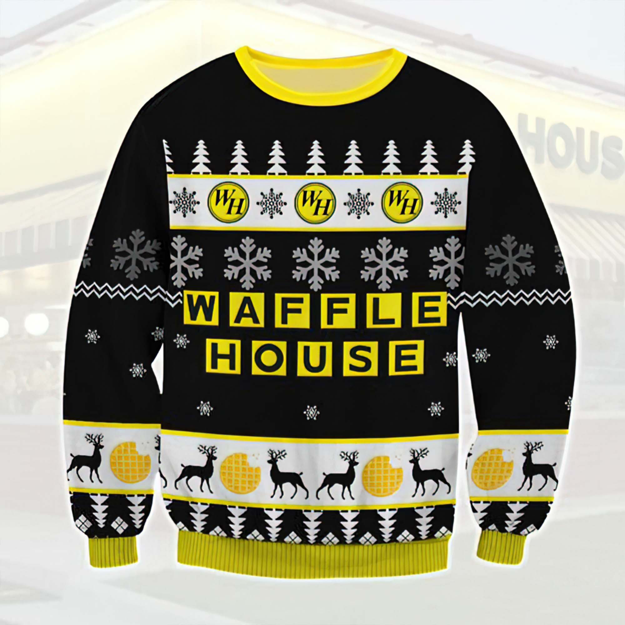 Waffle House Christmas Sweater Waffle House Christmas Sweater