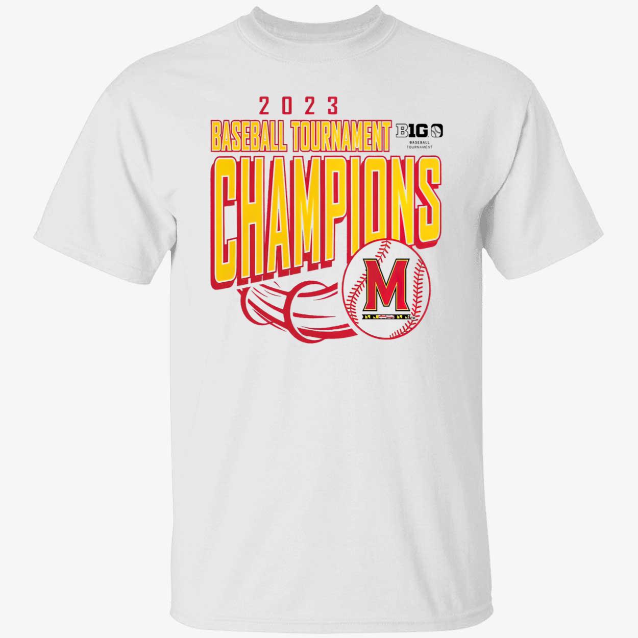 Maryland Terrapins 2023 Baseball Tournament Champions Shirt
