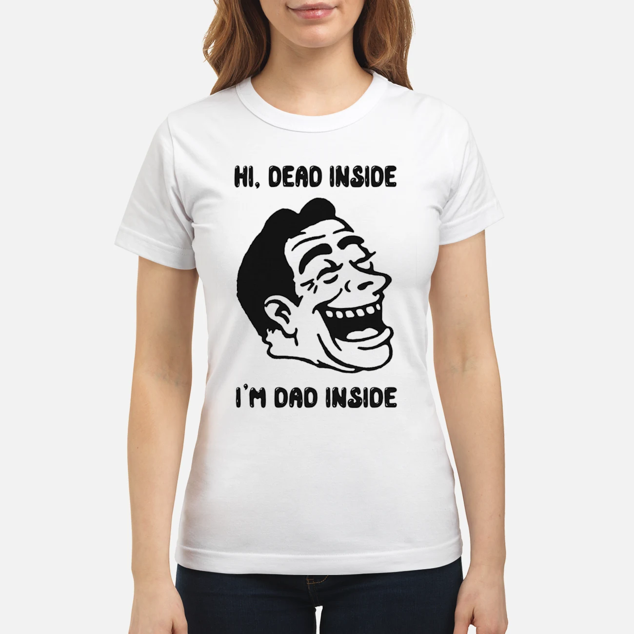 Hi Dead Inside I’M Dad Inside Shirt Hi Dead Inside I’M Dad Inside Shirt