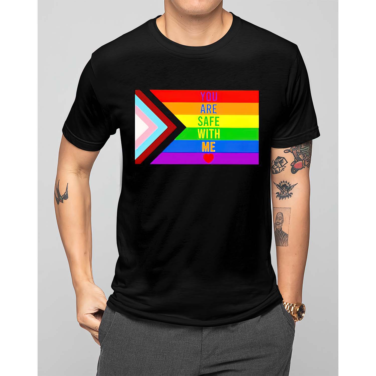 You Are Safe With Me Lgbt Shirt You Are Safe With Me Lgbt Shirt