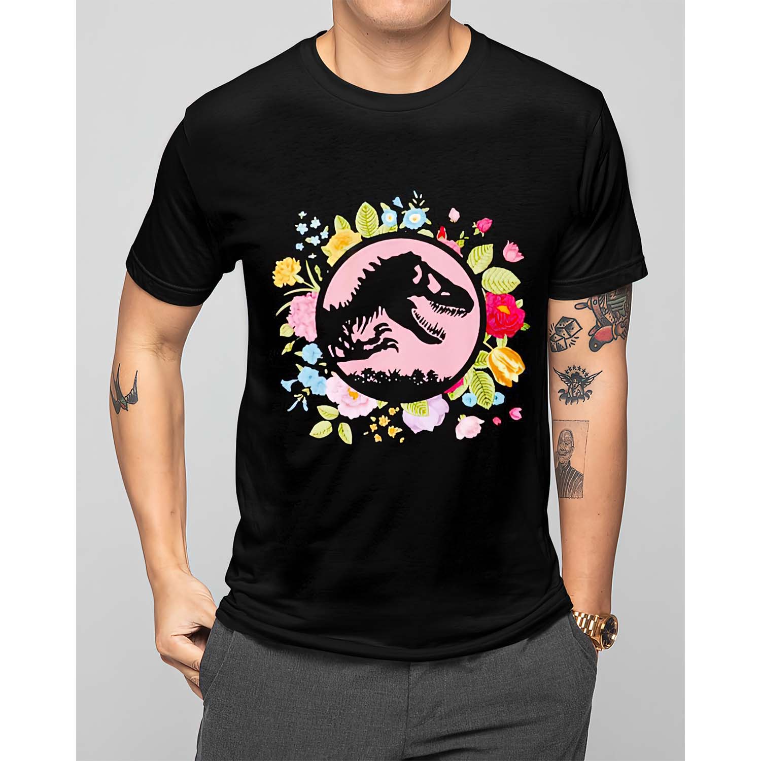 Dinosaur Flower Shirt
