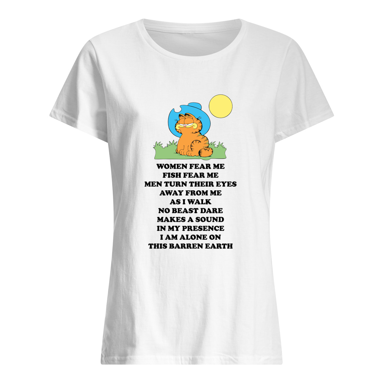 Garfield Women Fear Me Fish Fear Me Men Turn Their Eyes Shirt Garfield Women Fear Me Fish Fear Me Men Turn Their Eyes Shirt