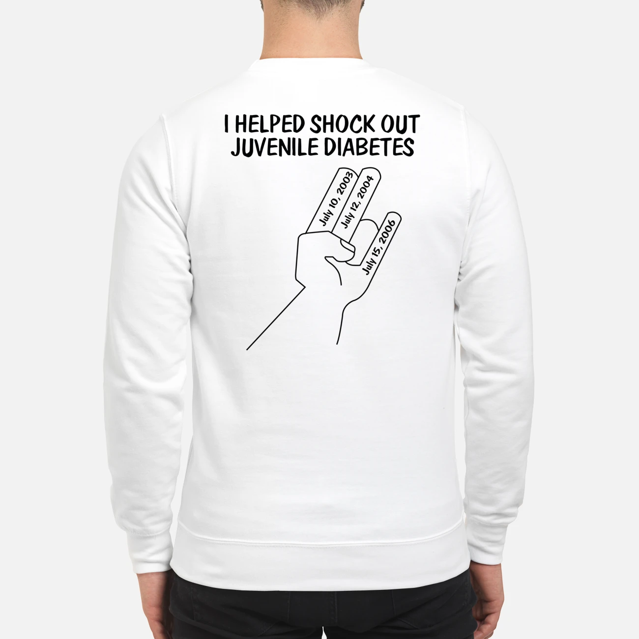 I Helped Shock Out Juvenile Diabetes Shirt I Helped Shock Out Juvenile Diabetes Shirt