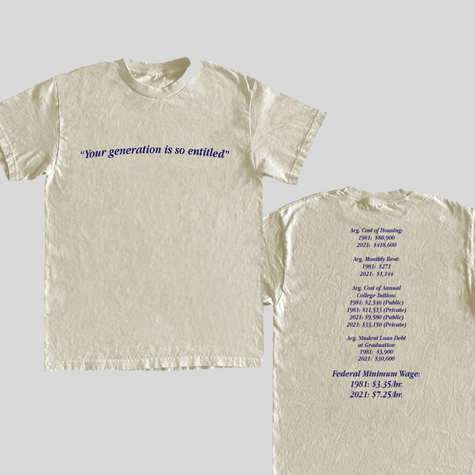 Your Generation Is So Entitled Shirt