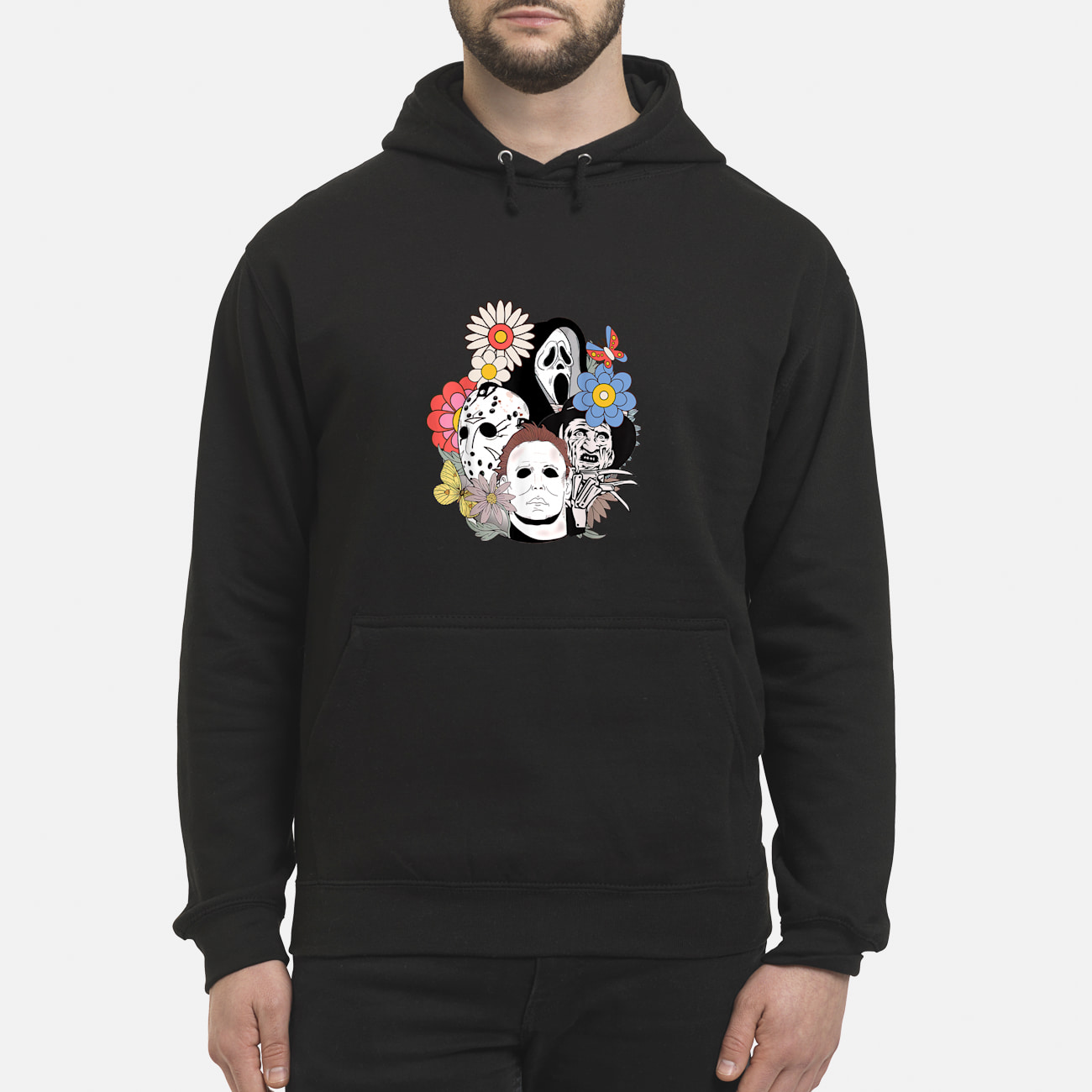 Floral Horror Characters Halloween Shirt Floral Horror Characters Halloween Shirt