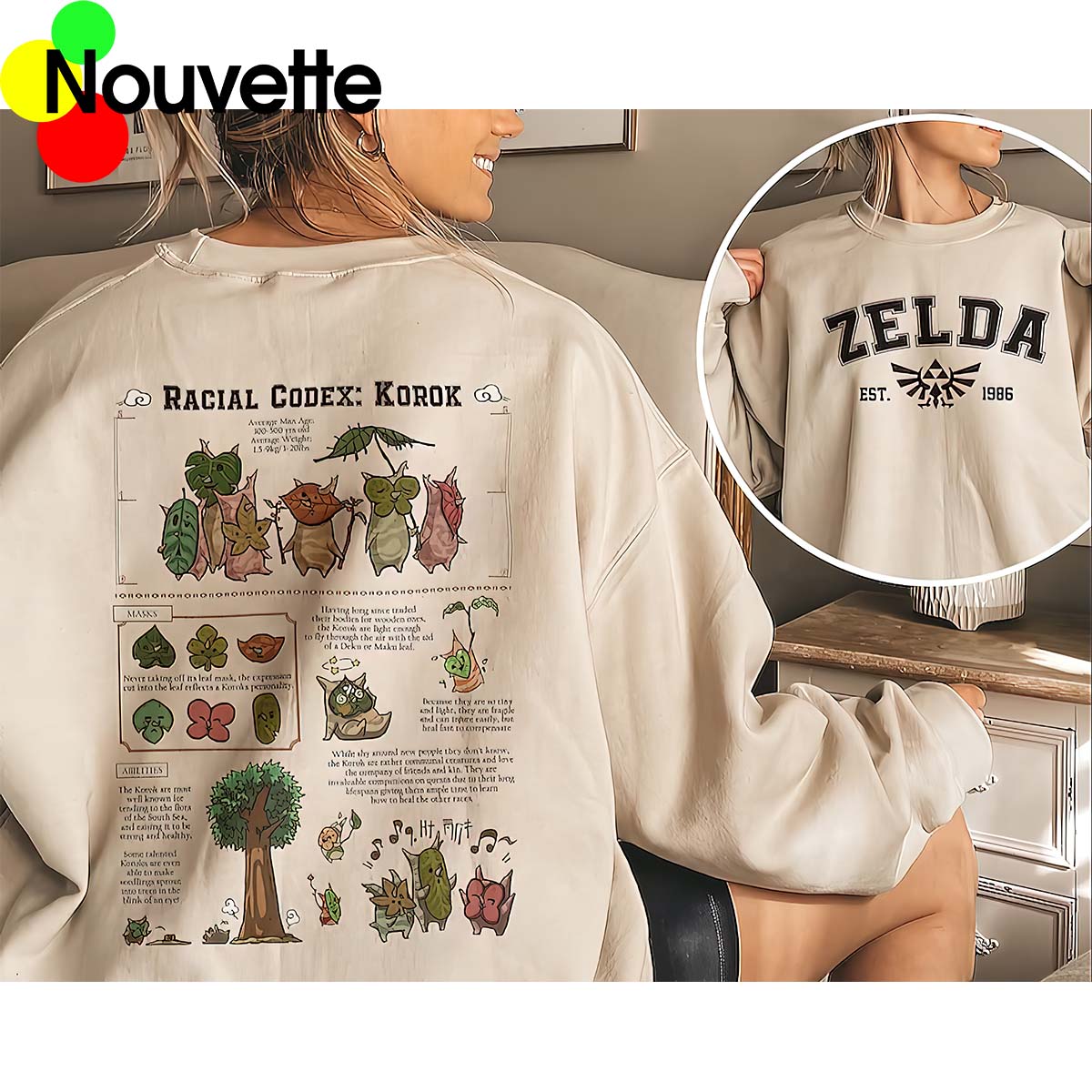 Zelda Korok Comfort Colors Sweatshirt