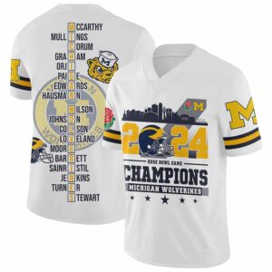 2024 Rose Bowl Game Champions Michigan Football Jersey