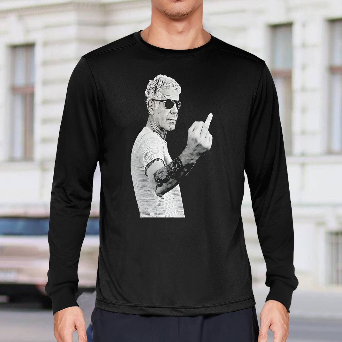 Anthony Bourdain Middle Finger Sweatshirt Anthony Bourdain Middle Finger Sweatshirt