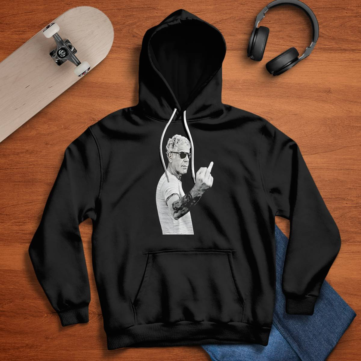 Anthony Bourdain Middle Finger Sweatshirt Anthony Bourdain Middle Finger Sweatshirt
