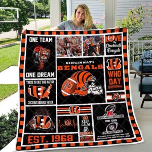 Bengals One Team One Dream Blanket 2 Bengals One Team One Dream Blanket2