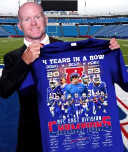 Bills 4 Years In A Row AFC East Division Champions 2023 Shirt Bills 4 Years In A Row AFC East Division Champions 2023 Shirt