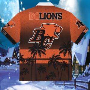 BC Lions Tropical Tree Hawaiian Shirt 1 CFL BC Lions Tropical Tree Hawaiian Shirt1