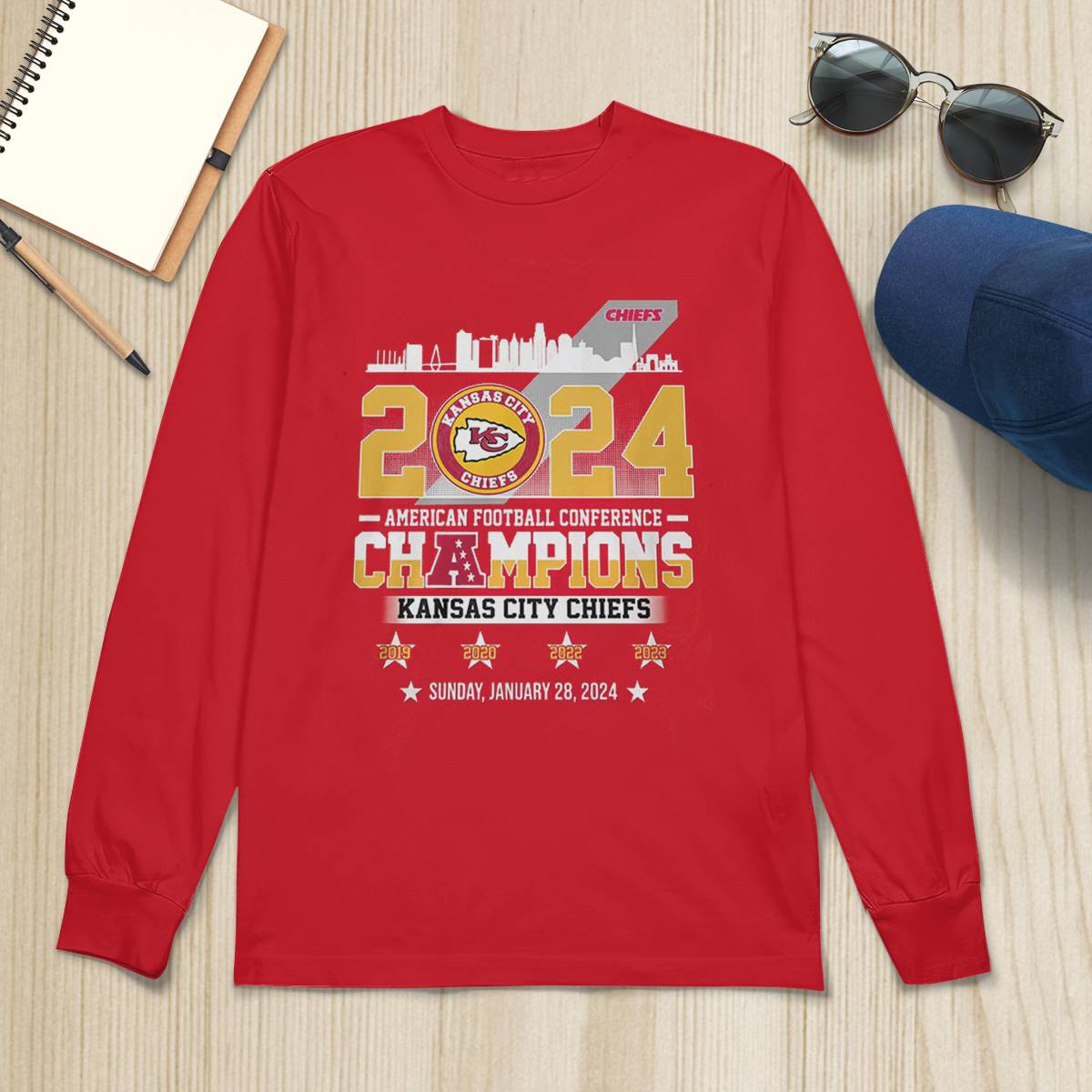Chiefs 2024 American Football Conference Champions Shirt Chiefs 2024 American Football Conference Champions Shirt