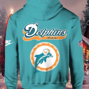 Coach Mike McDaniel Dolphin Throwback Hoodie 1 Coach Mike McDaniel Dolphin Throwback Hoodie