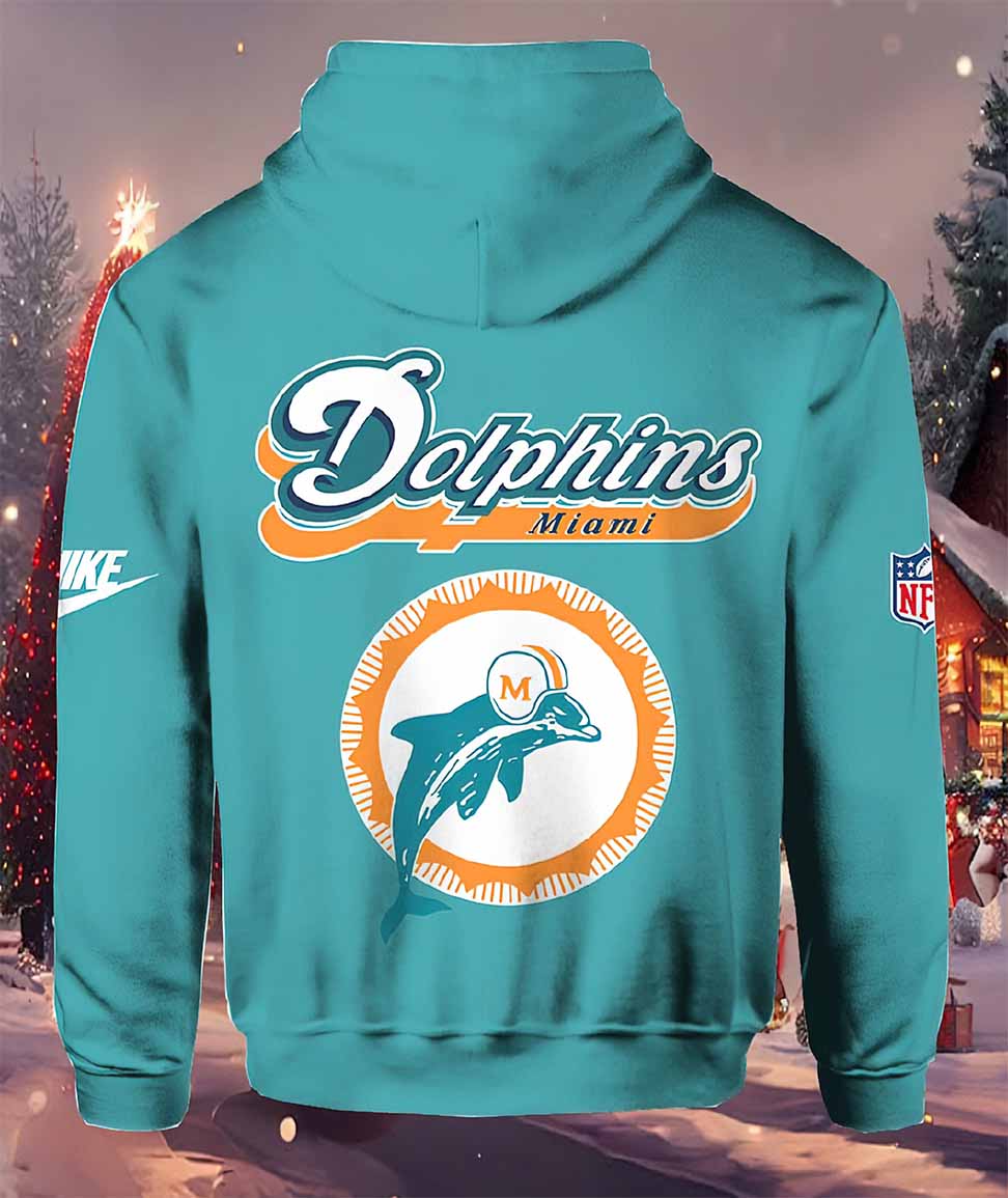 Coach Mike McDaniel Dolphin Throwback Hoodie Coach Mike McDaniel Dolphin Throwback Hoodie