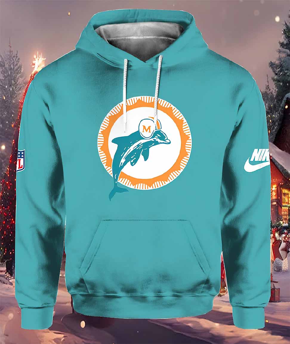 Coach Mike McDaniel Dolphin Throwback Hoodie Coach Mike McDaniel Dolphin Throwback Hoodie