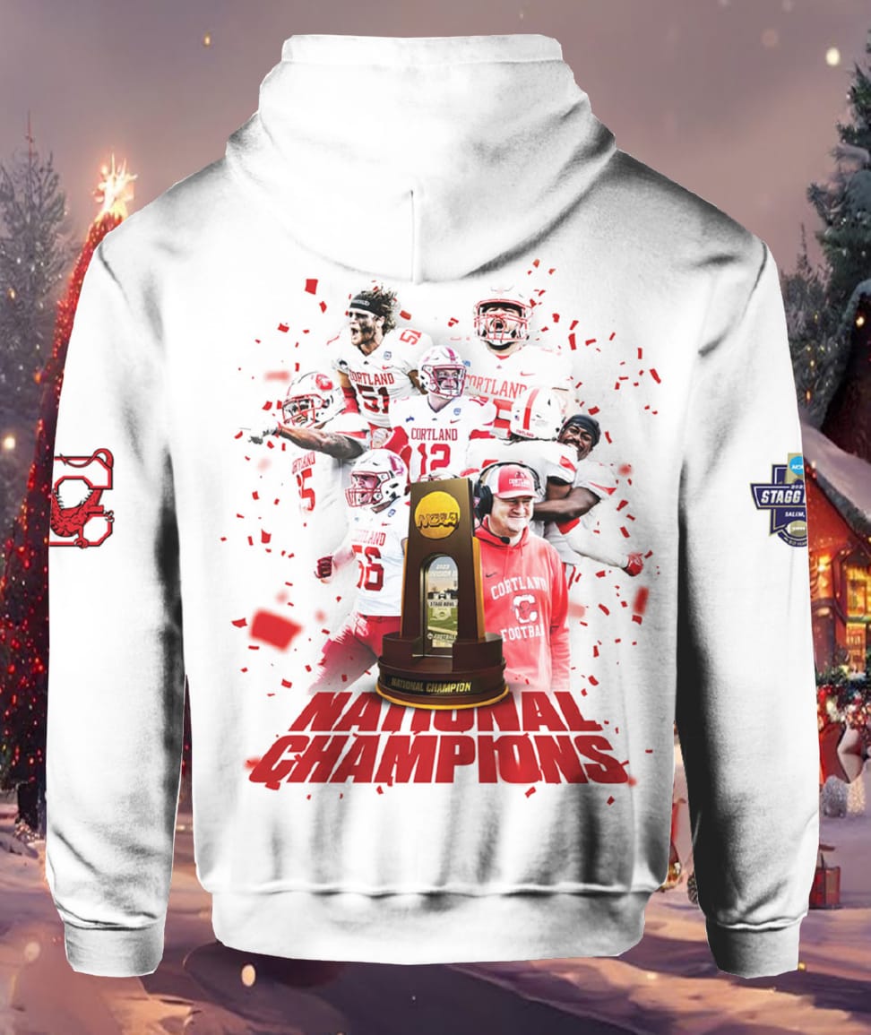 Cortland Football National Champions 2023 Hoodie Cortland Football National Champions 2023 Hoodie
