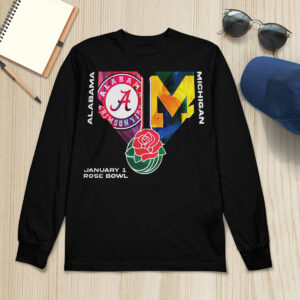 Crimson Tide Vs Wolverines College Football Playoff January 1 2024 Rose Bowl Shirt 2 Crimson Tide Vs Wolverines College Football Playoff January 1 2024 Rose Bowl Shirt1