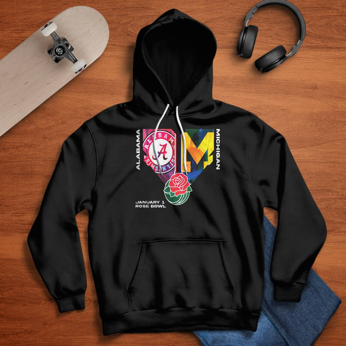 Crimson Tide Vs Wolverines College Football Playoff January 1 2024 Rose Bowl Shirt Crimson Tide Vs Wolverines College Football Playoff January 1 2024 Rose Bowl Shirt