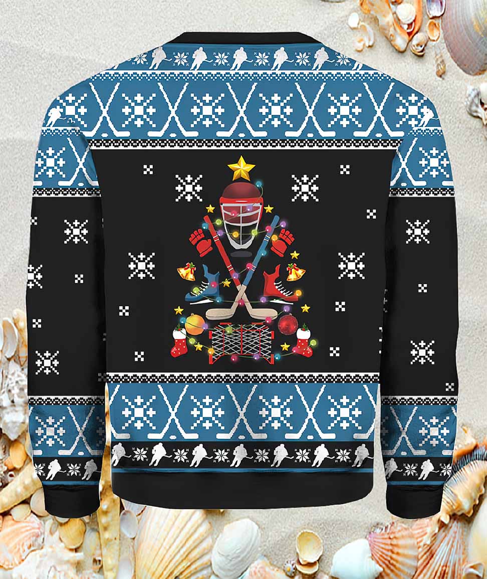 Happy Hockeyday Christmas Sweater Happy Hockeyday Christmas Sweater