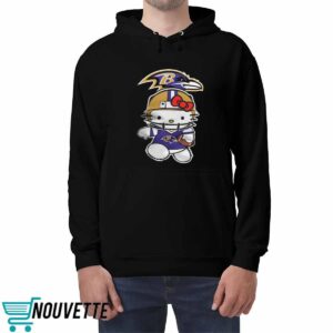 Hello Kitty Baltimore Ravens Shirt