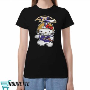 Hello Kitty Baltimore Ravens Shirt
