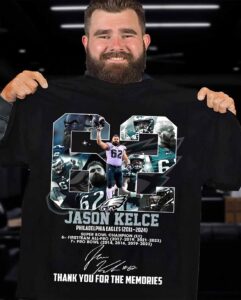Jason Kelce Eagles 2011 2024 Thank You For The Memories Shirt