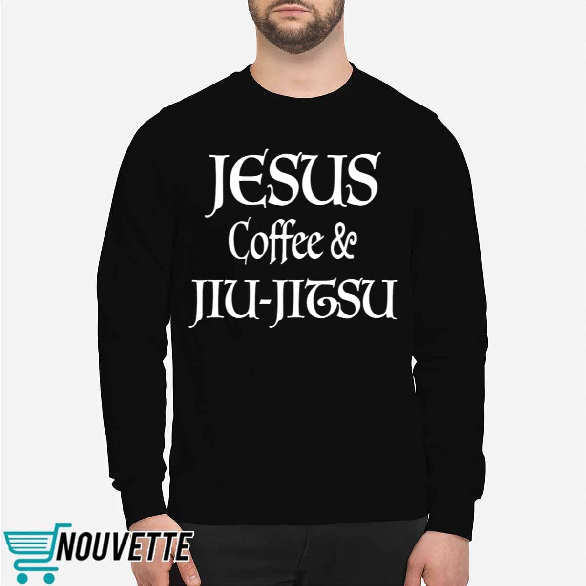Joe Mazzulla Jesus Coffee & Jiu Jitsu Shirt Joe Mazzulla Jesus Coffee & Jiu Jitsu Shirt