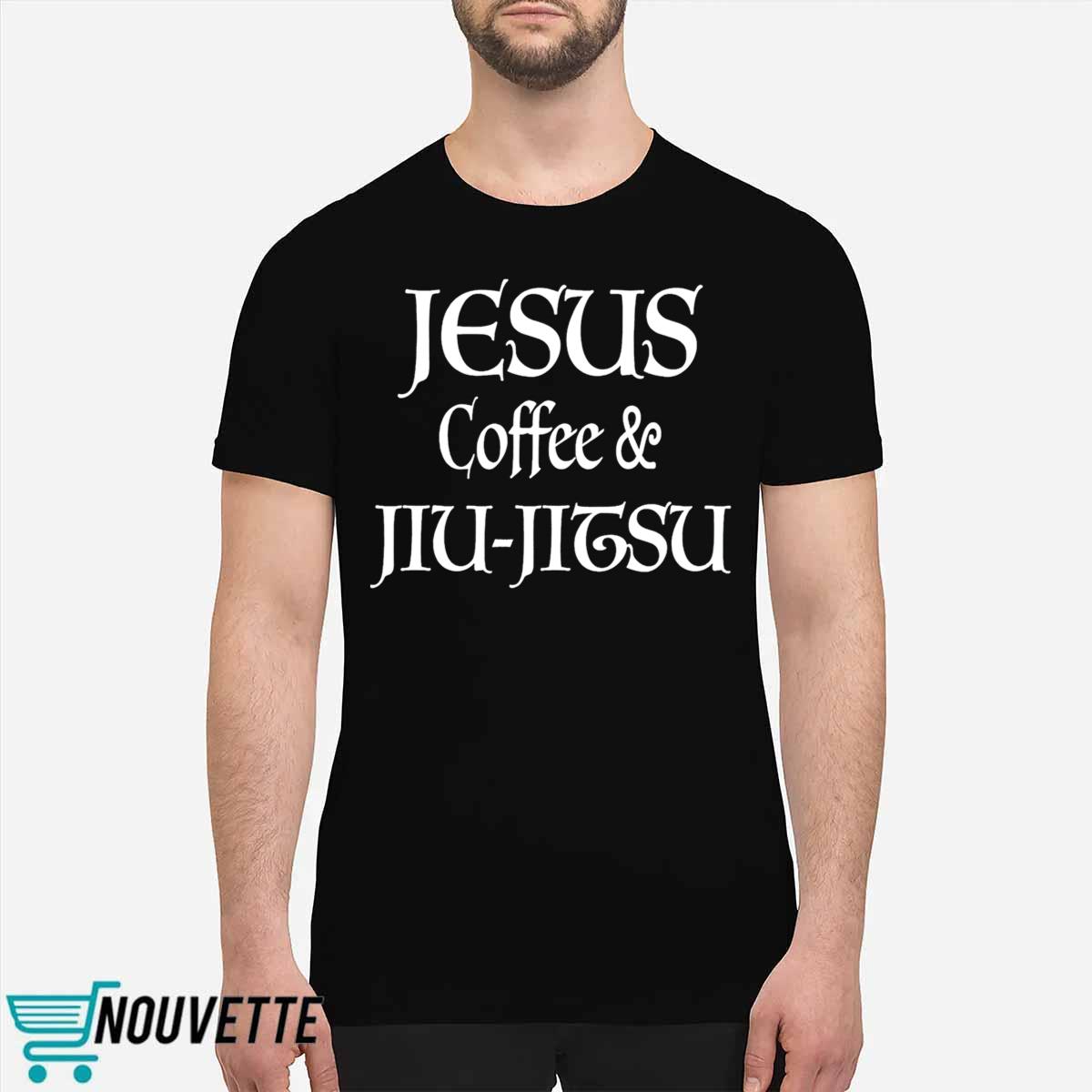 Joe Mazzulla Jesus Coffee & Jiu Jitsu Shirt Joe Mazzulla Jesus Coffee & Jiu Jitsu Shirt