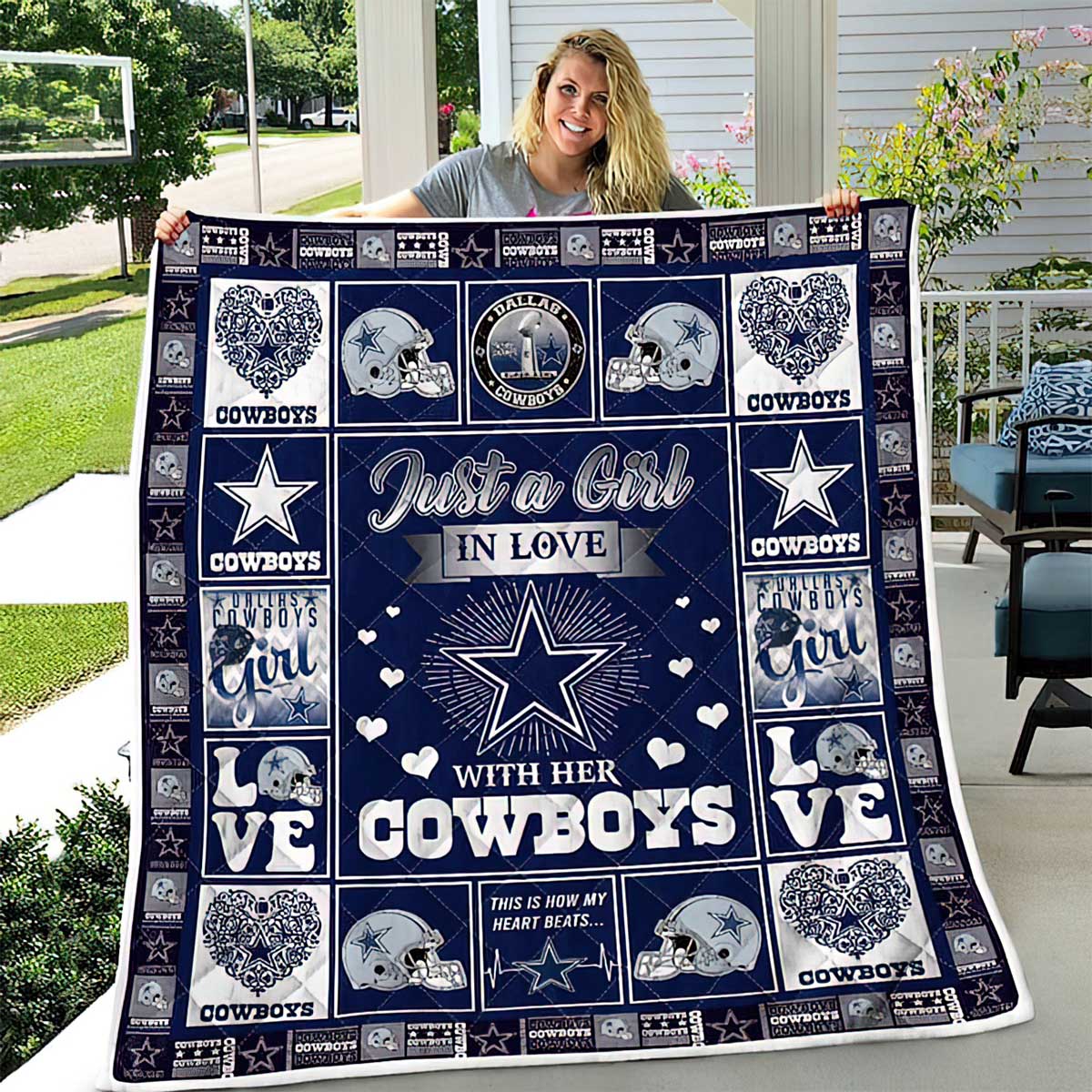 Just A Girl In Love With Her Cowboys Blanket1 Just A Girl In Love With Her Cowboys Blanket
