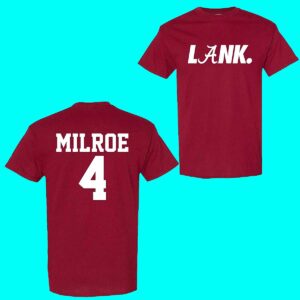 LANK NCAA Football Jalen Milroe Shirt LANK NCAA Football Jalen Milroe Shirt