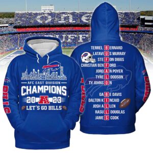 Lets Go Bills AFC East Division Champions 2023 Hoodie Lets Go Bills AFC East Division Champions 2023 Hoodie
