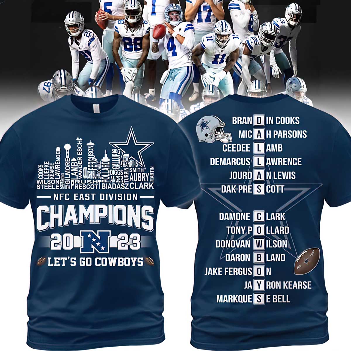 Lets Go Cowboys NFC East Division Champs 2023 Shirt Lets Go Cowboys NFC East Division Champs 2023 Shirt