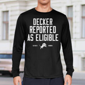 Lions Decker Reported As Eligible Shirt 3 Lions Decker Reported As Eligible Shirt