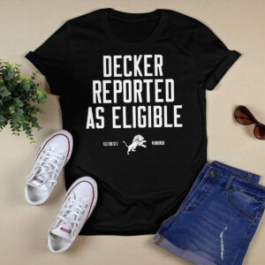 Lions Decker Reported As Eligible Shirt 1 Lions Decker Reported As Eligible Shirt