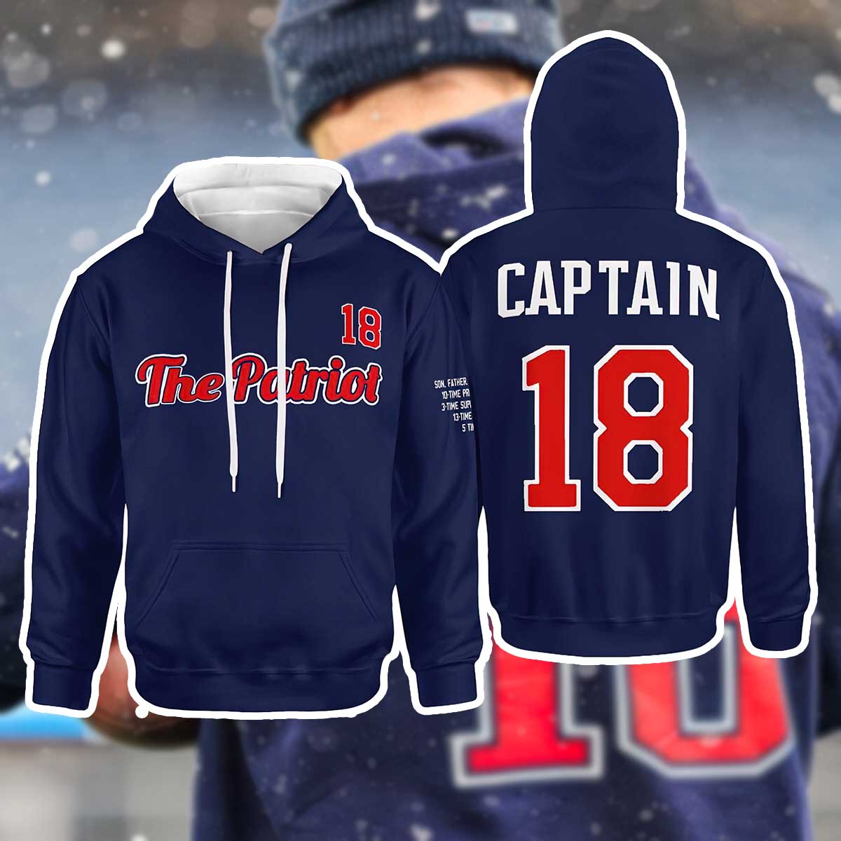Matthew Slater Patriots Captain Hoodie Matthew Slater Patriots Captain Hoodie