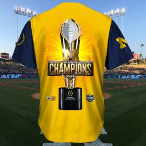 Michigan 2023 National Champions Go Blue Baseball Jersey