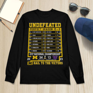 Michigan Business Is Finished 2023 National Champions Undefeated Perfect Season 15 0 Shirt
